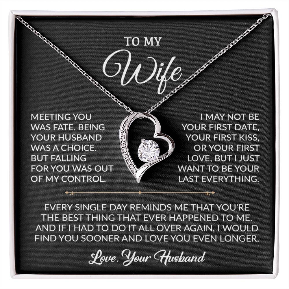 To My Wife Necklace, Gift For Wife, Anniversary Gift For Wife, Necklace For Wife