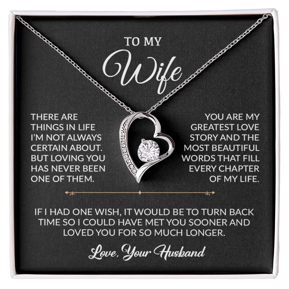 To My Wife Necklace, Gift For Wife, Anniversary Gift For Wife, Necklace For Wife