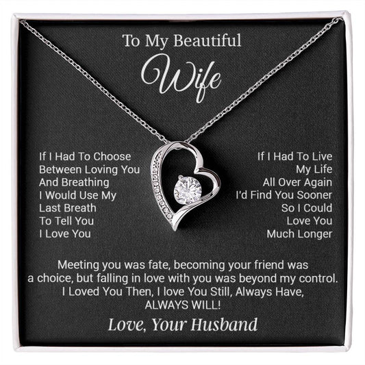 To My Wife Necklace, Gifts from Husband, Valentine Gifts for Her