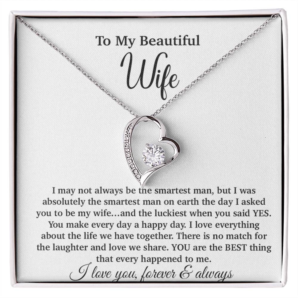 To My Wife Necklace, Gift From Husband, Anniversary Jewelry Gifts Wife