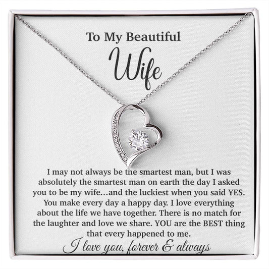 To My Wife Necklace, Gift From Husband, Anniversary Jewelry Gifts Wife