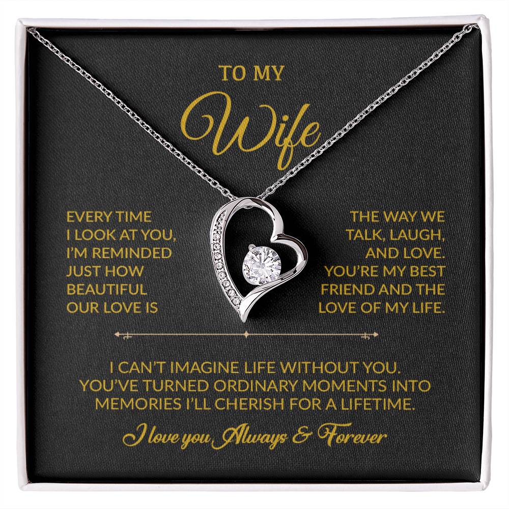 To My Wife Necklace, Gift For Wife, Anniversary Gift For Wife, Necklace For Wife