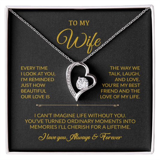 To My Wife Necklace, Gift For Wife, Anniversary Gift For Wife, Necklace For Wife