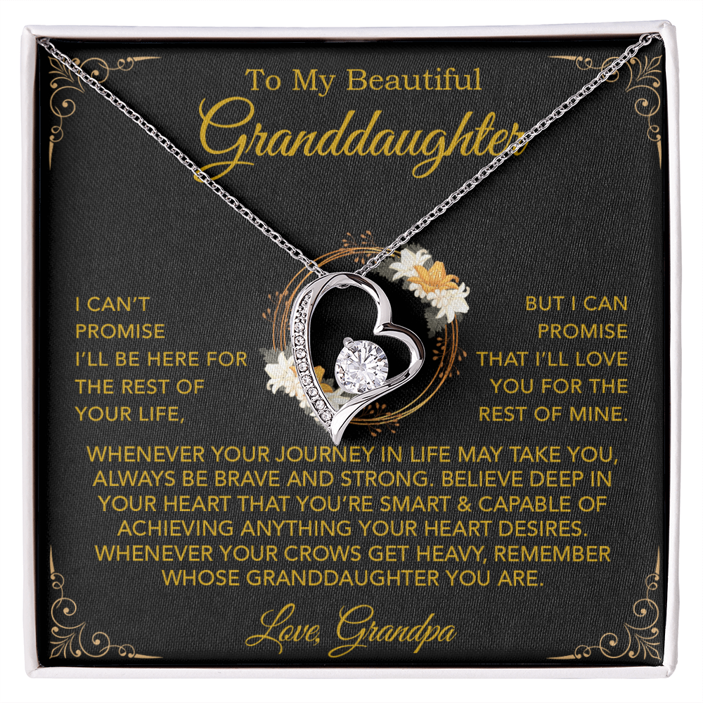 To My Granddaughter Necklace, Xmas Birthday Gift For Granddaughter From Grandpa 24_9