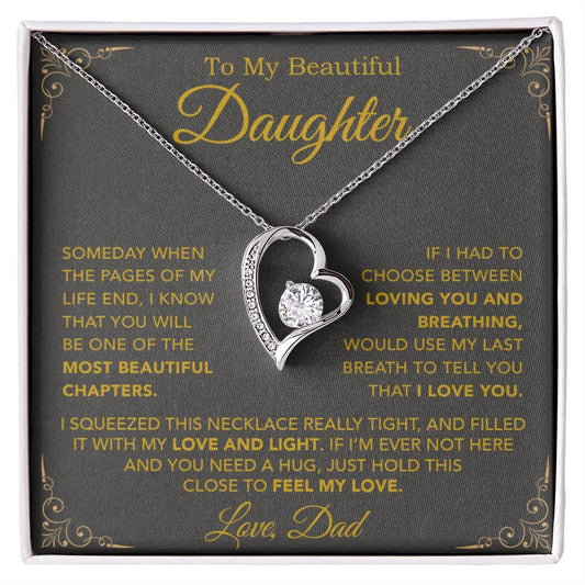 To My Daughter Necklace, Daughter Father Necklace, Daughter Gift From Dad 25_9