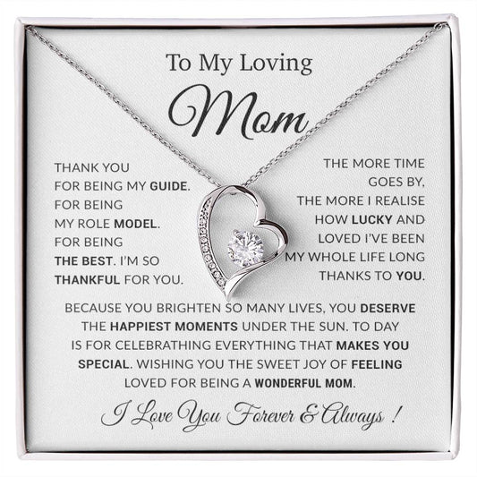 To My Mom Necklace, Gift For Mom, Mothers Day Gifts, Birthday Gift For Mom