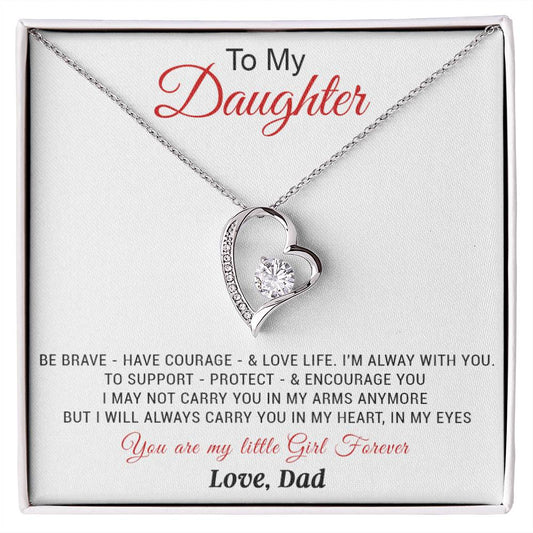 To My Daughter Necklace, Daughter Father Necklace, Daughter Gift from Dad 20_11