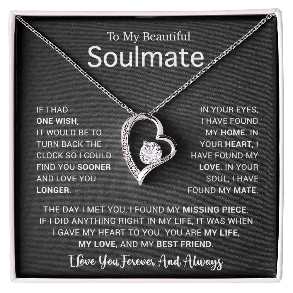 To My Soulmate Necklace, Gift For Soulmate, Anniversary Gift, Birthday Gift 4_5