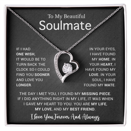 To My Soulmate Necklace, Gift For Soulmate, Anniversary Gift, Birthday Gift 4_5