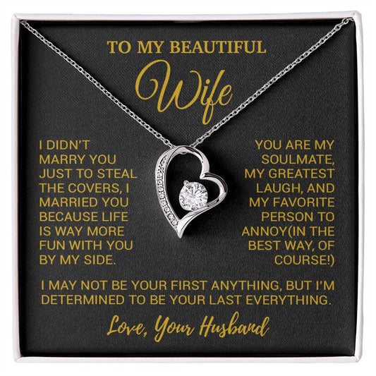 To My Wife Necklace, Christmas Gifts For Women, Anniversary Gift For Wife 24_10_Gold