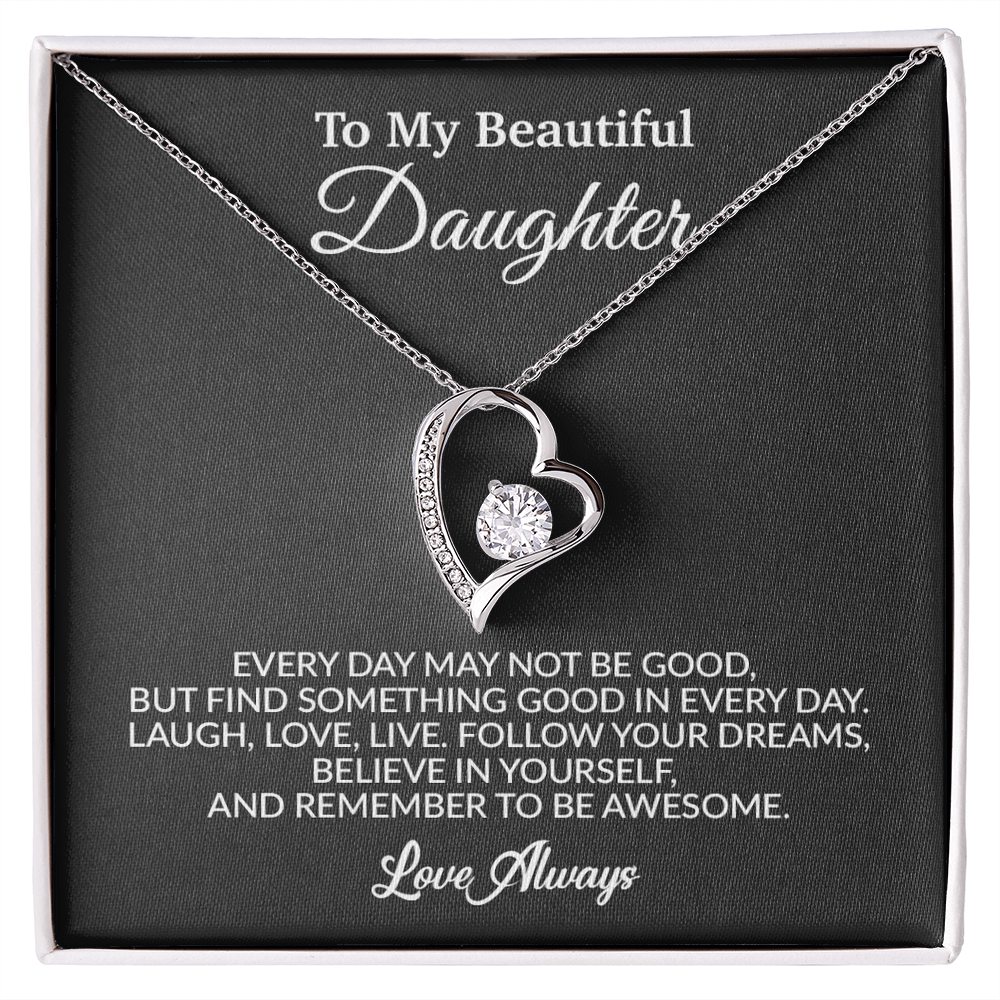 To My Daughter Necklace, Gift for Daughter from Dad, Father Daughter Necklace