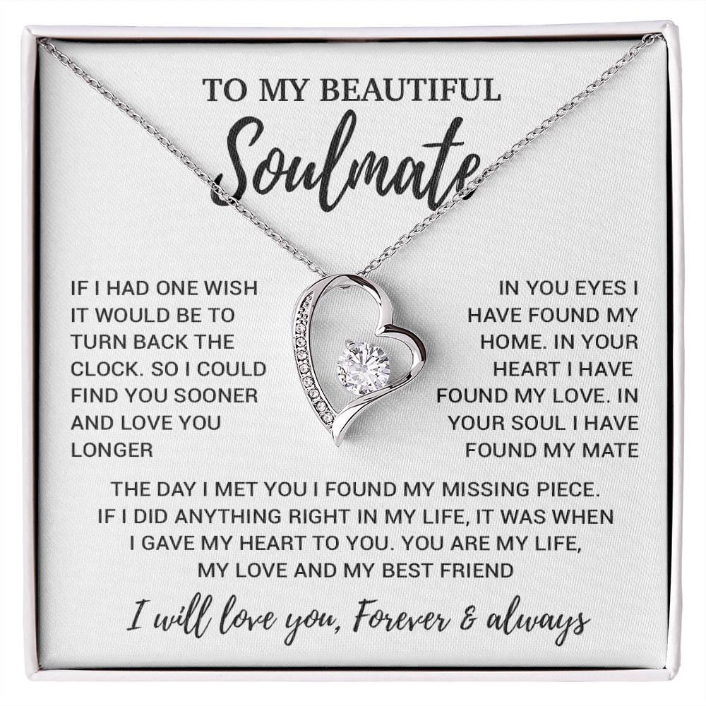 To My Soulmate Necklace, Soulmate Gift, Soulmate Jewelry Anniversary 14_8