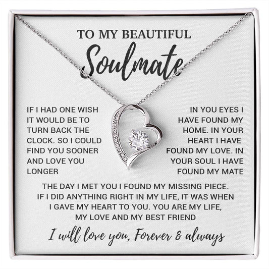 To My Soulmate Necklace, Soulmate Gift, Soulmate Jewelry Anniversary 14_8