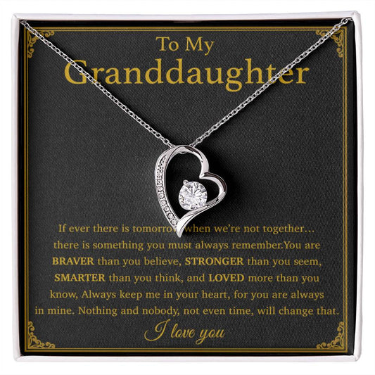 To My Granddaughter Necklace, Birthday Gift For Granddaughter, Birthday Gifts 29_8