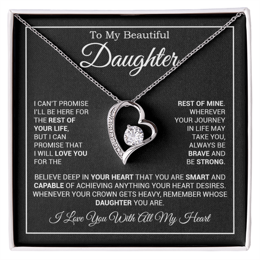 To My Daughter Necklace, Gift for Daughter from Dad And Mom Daughter