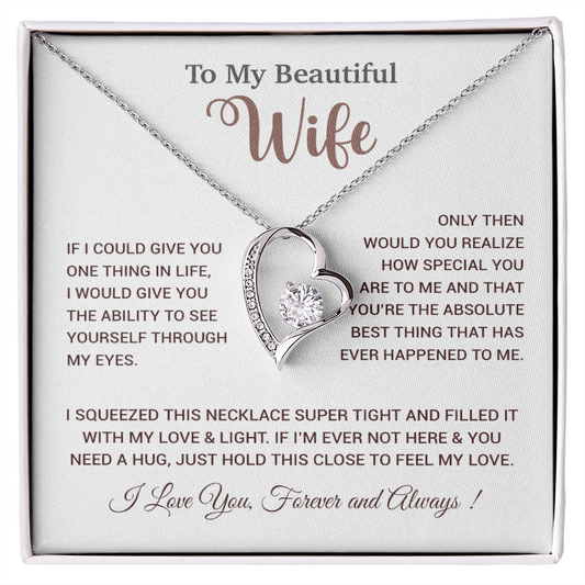 To My Wife Necklace, Wife Gift From Husband, Wife Husband Necklace, Christmas Gift 19_9