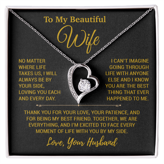 To My Wife Necklace, Christmas Gifts For Women, Anniversary Gift For Wife 26_12_Gold