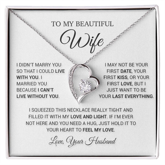 To My Wife Necklace, Wife Christmas Gift, Gift For Her, Christmas Gift
