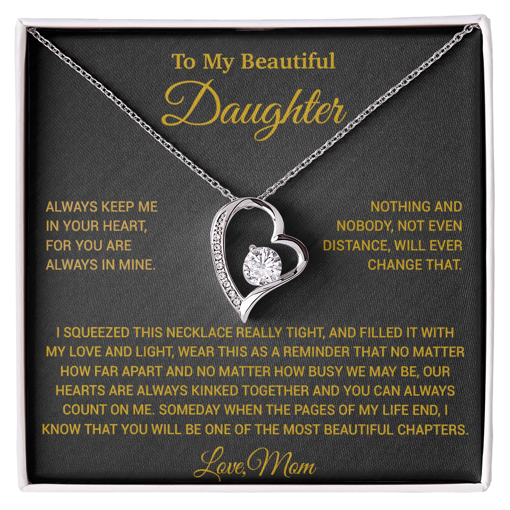 To My Daughter Necklace, Daughter Mother Necklace, Daughter Gift From Mom 9_6_Gold