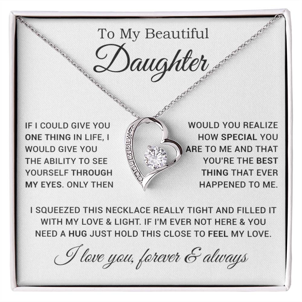 To My Daughter Necklace, Gift For Daughter From Dad, Father Daughter Necklace 9_1
