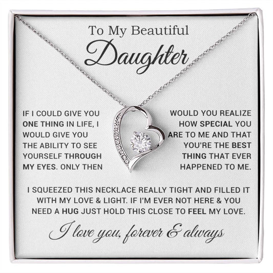 To My Daughter Necklace, Gift For Daughter From Dad, Father Daughter Necklace 9_1