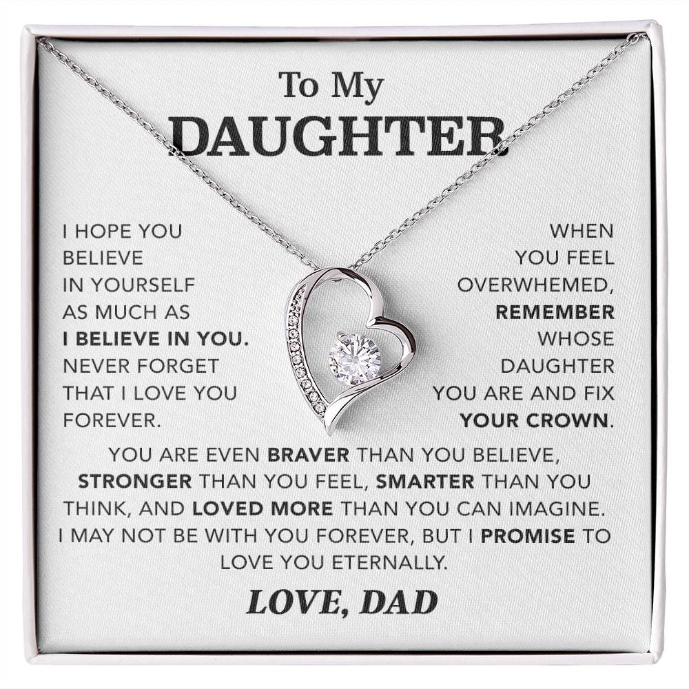 To My Daughter Necklace, Gift for Daughter from Dad, Father Daughter Necklace 4_12