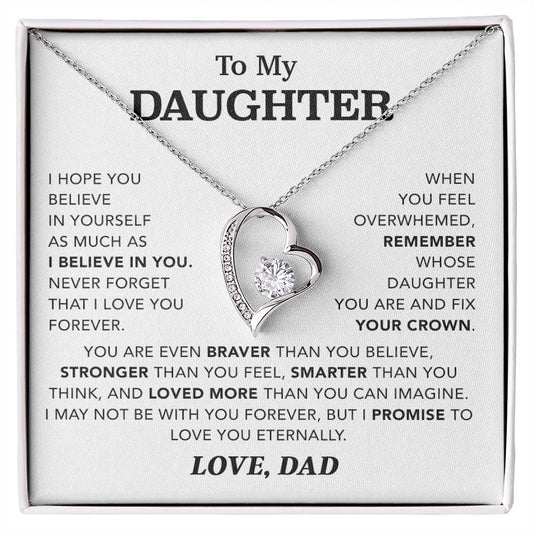 To My Daughter Necklace, Gift for Daughter from Dad, Father Daughter Necklace 4_12