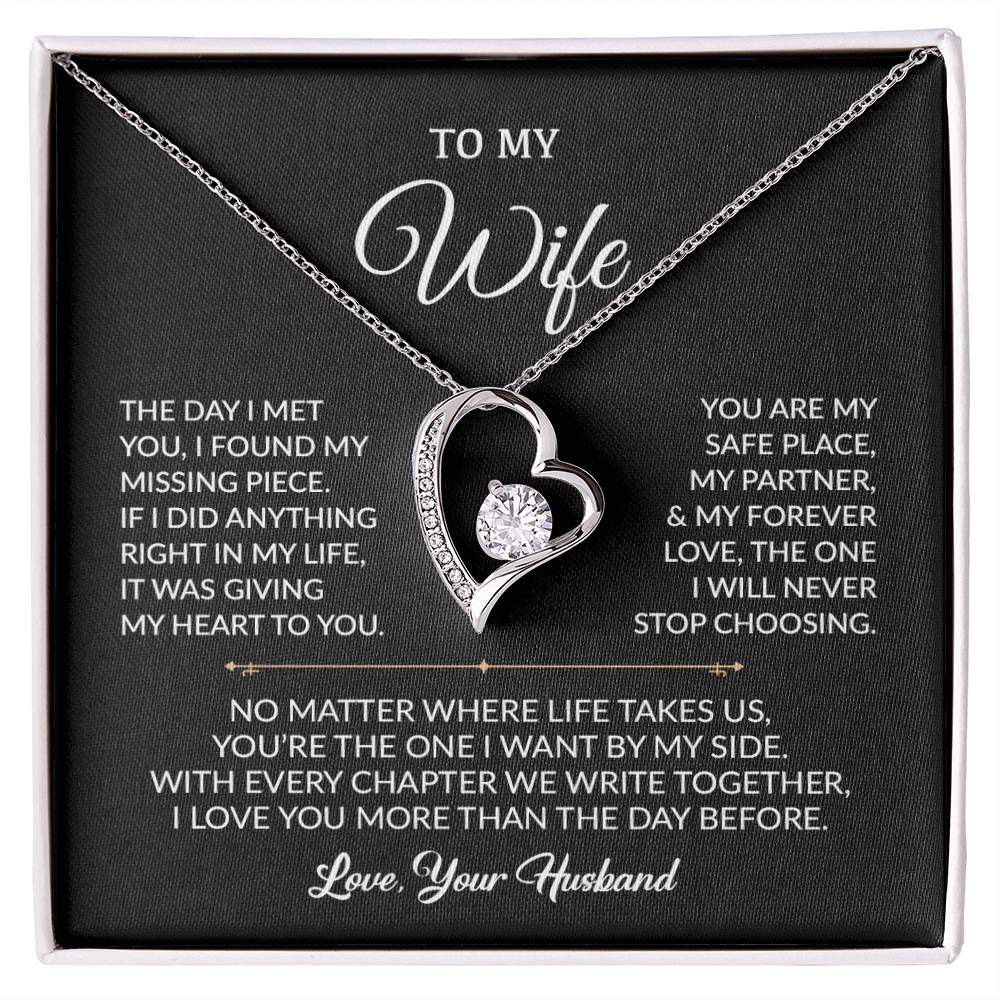 To My Wife Necklace, Gift For Wife, Anniversary Gift For Wife, Necklace For Wife