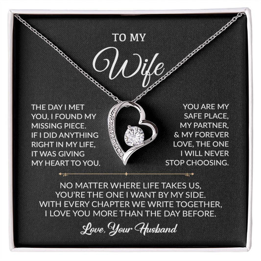 To My Wife Necklace, Gift For Wife, Anniversary Gift For Wife, Necklace For Wife