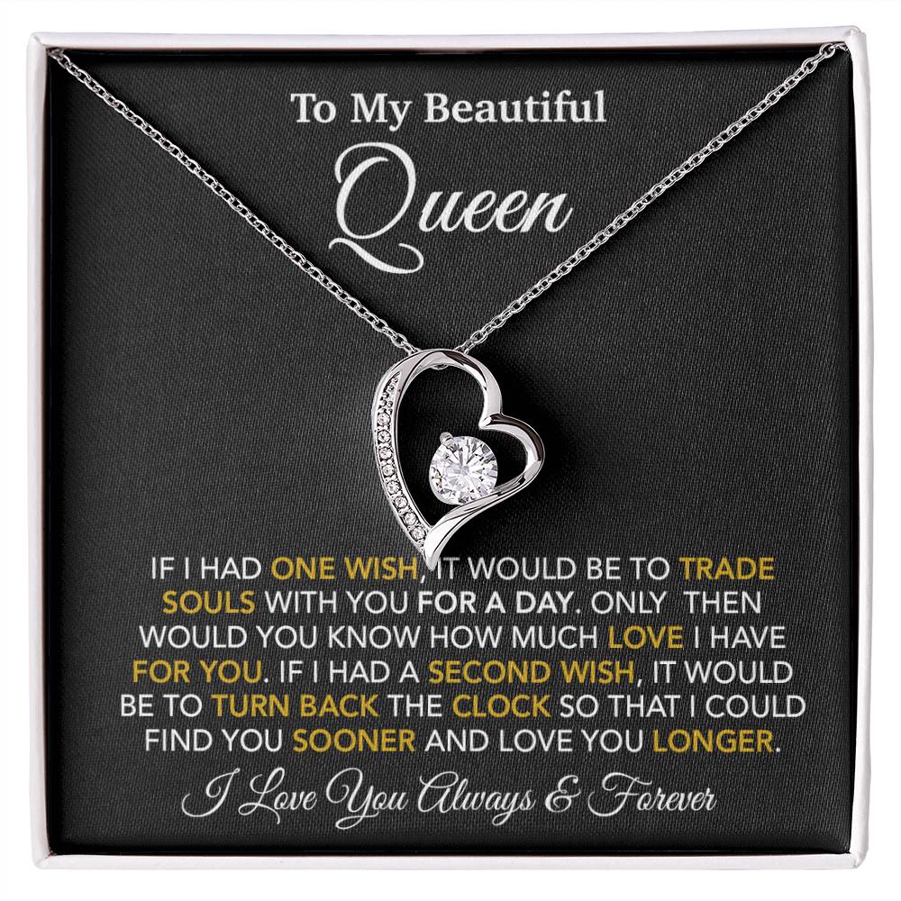 To My Queen Necklace, Anniversary Gift For Wife, Girlfriend Necklace, Birthday Gift For Wife_24_1