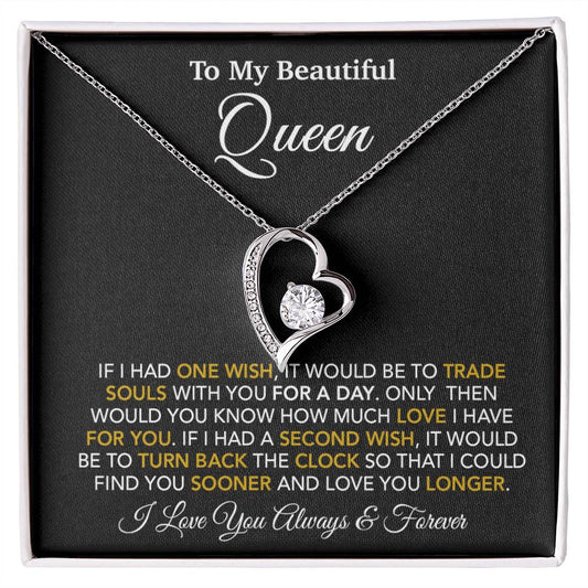 To My Queen Necklace, Anniversary Gift For Wife, Girlfriend Necklace, Birthday Gift For Wife_24_1