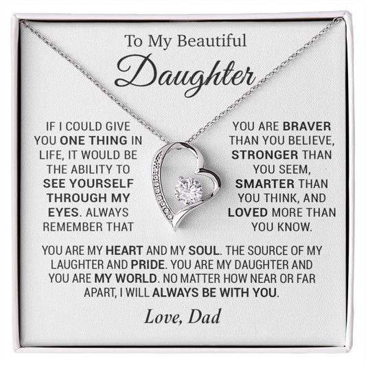To My Daughter Necklace, Daughter Father Necklace, Daughter Gift From Dad 7_12