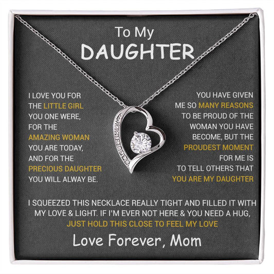 To My Daughter Necklace, Daughter Mother Necklace, Daughter Gift From Dad, Mom 1_10