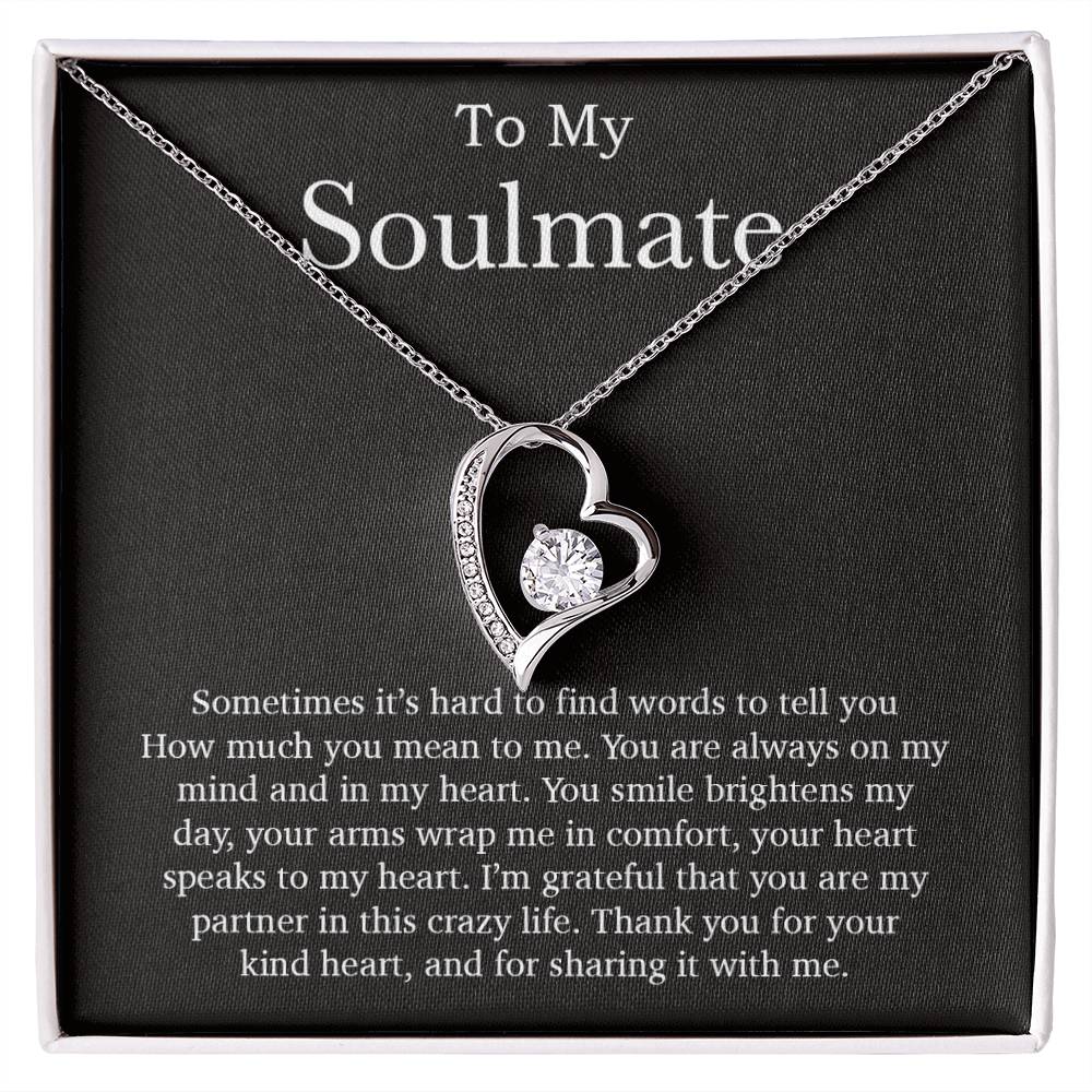 To My Soulmate Necklace, Valentines Day Gift, Soulmate Gifts, Birthday Gifts
