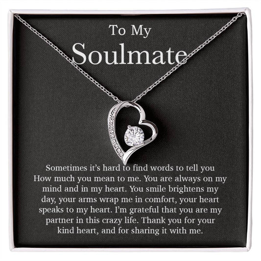 To My Soulmate Necklace, Valentines Day Gift, Soulmate Gifts, Birthday Gifts