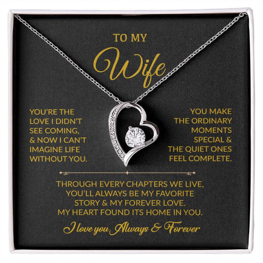 To My Wife Necklace, Gift For Wife, Anniversary Gift For Wife, Necklace For Wife