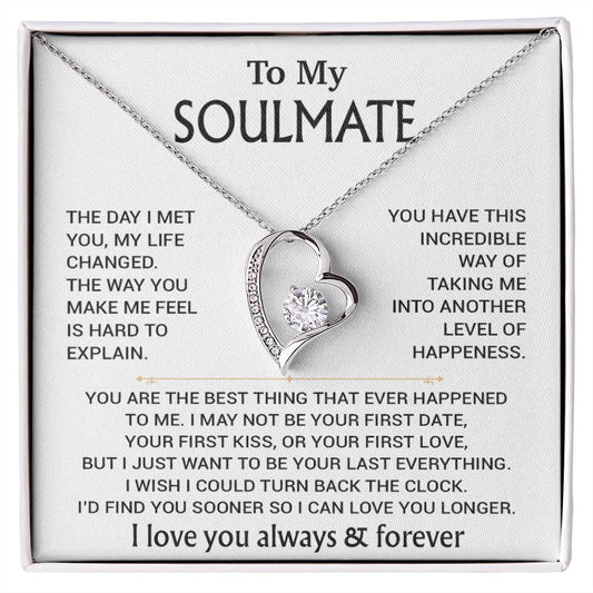 To My Soulmate Necklace, Soulmate Gift, Gift For Girlfriend, Christmas Gift 26_8_WHITE