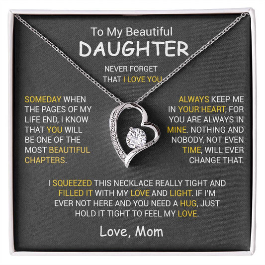 To My Daughter Necklace, Daughter Mother Necklace, Daughter Gift From Dad, Mom 6_12