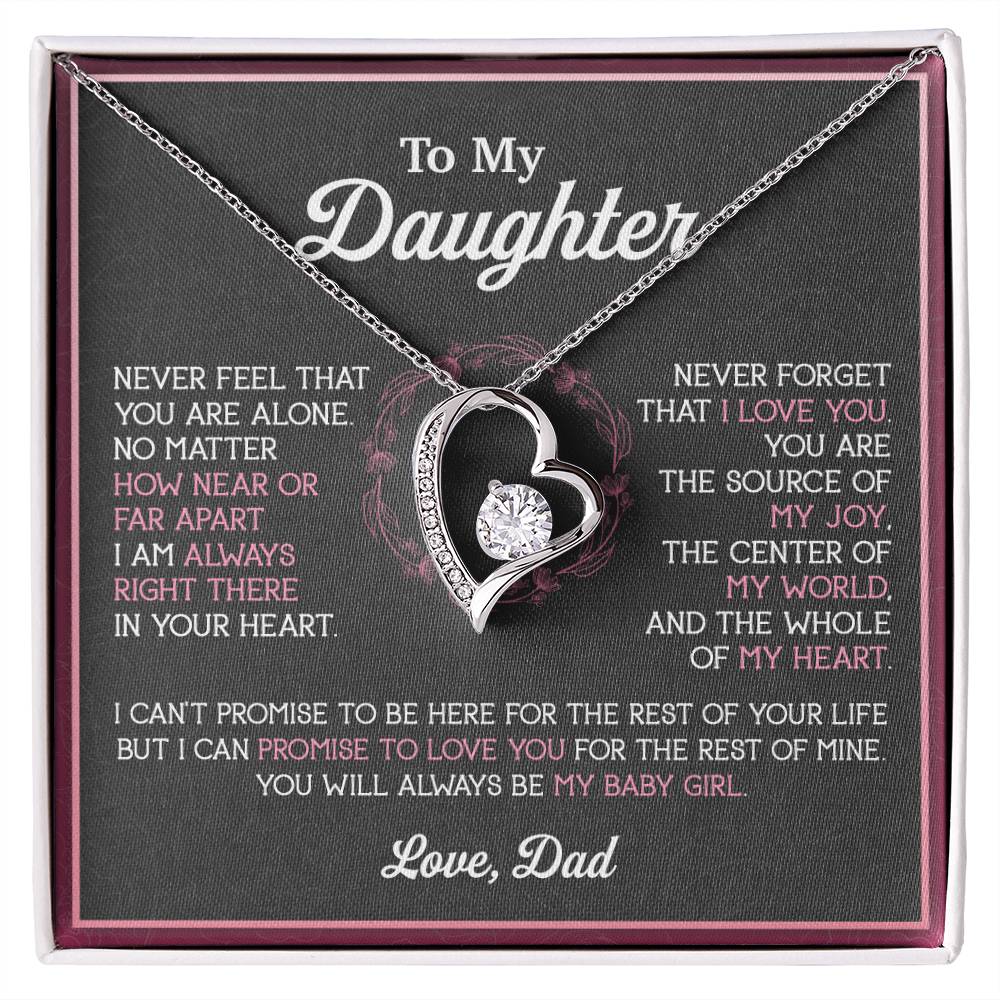 To My Daughter Necklace, Gift for Daughter from Dad, Father Daughter Necklace 12_11