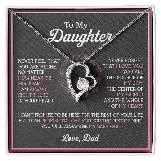 To My Daughter Necklace, Gift for Daughter from Dad, Father Daughter Necklace 12_11