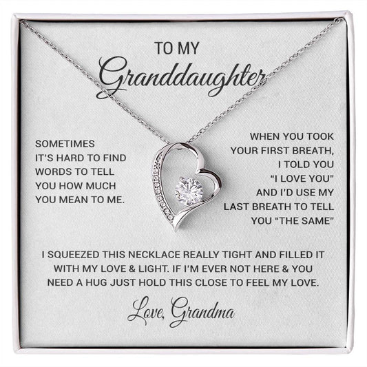 To My Granddaughter Necklace, Xmas Birthday Gift For Granddaughter from Grandma 1_11