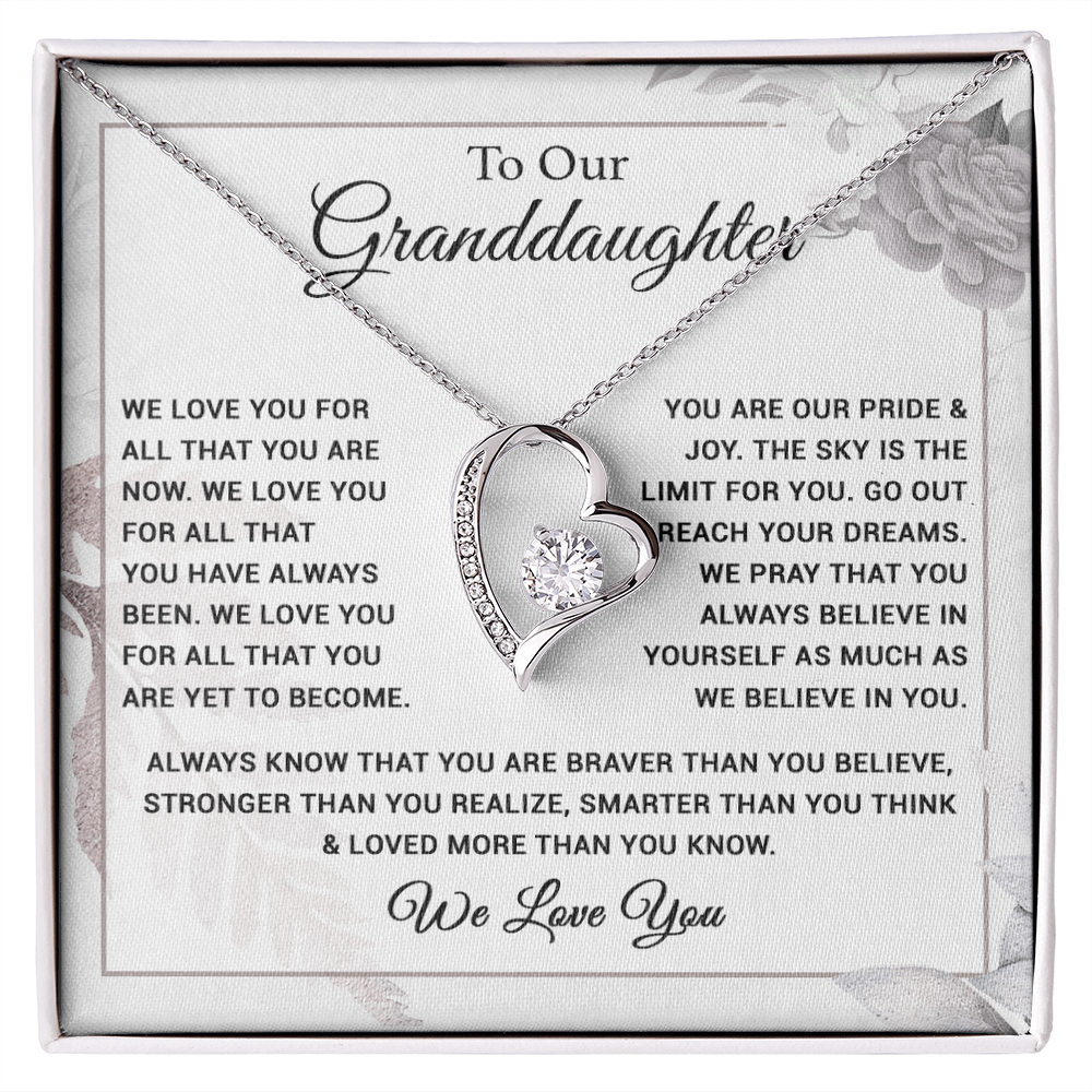 To Our Granddaughter Necklace, Xmas Birthday Gift For Granddaughter from Grandma 28_8