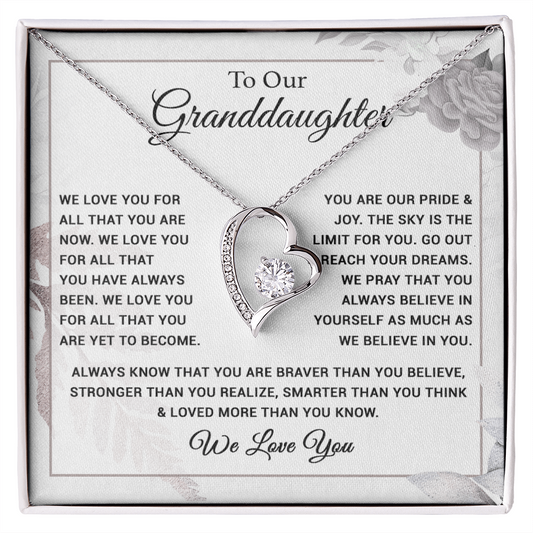 To Our Granddaughter Necklace, Xmas Birthday Gift For Granddaughter from Grandma 28_8