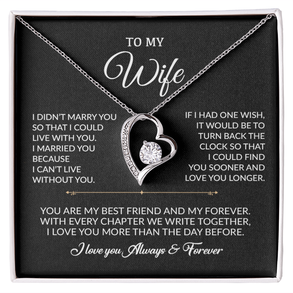 To My Wife Necklace, Gift For Wife, Anniversary Gift For Wife, Necklace For Wife