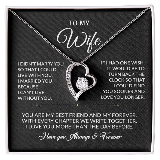 To My Wife Necklace, Gift For Wife, Anniversary Gift For Wife, Necklace For Wife