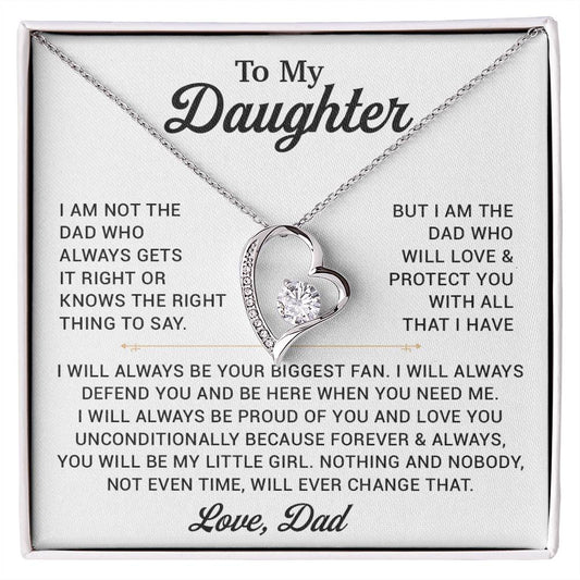 To My Daughter Necklace, Gift for Daughter from Dad, Father Daughter Necklace 1_11