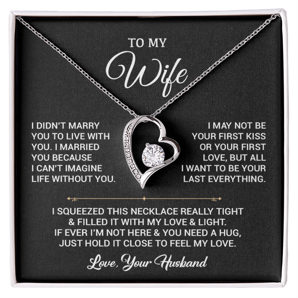 To My Wife Necklace, Gift For Wife, Anniversary Gift For Wife, Christmas Gift