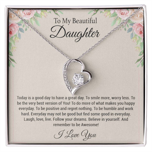 To My Daughter Necklace, Daughter Gift, Daughter Gift From Mom