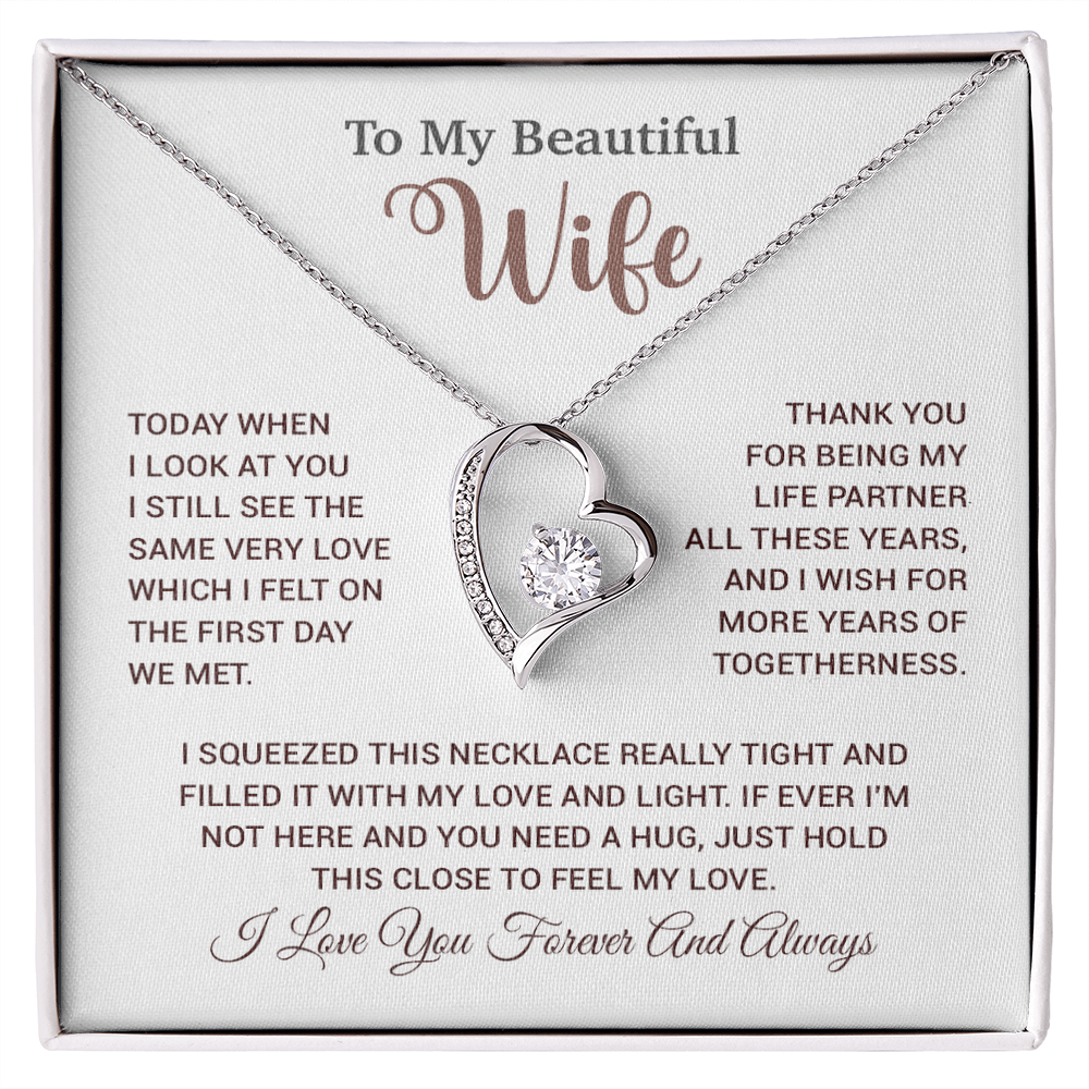 To My Wife Necklace, Wife Gift From Husband, Wife Husband Necklace, Christmas Gift 17_9