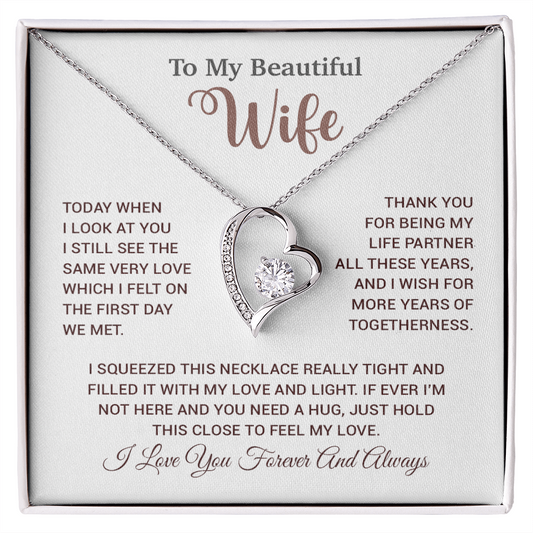 To My Wife Necklace, Wife Gift From Husband, Wife Husband Necklace, Christmas Gift 17_9